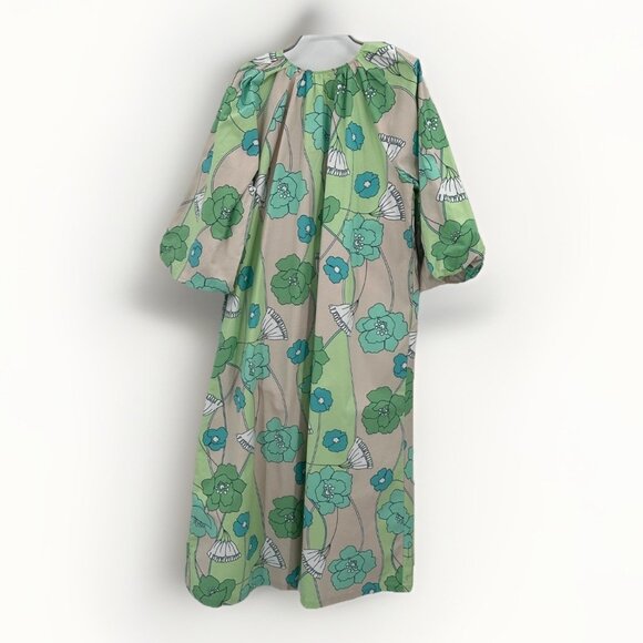 Hyacinth House by Tuckernuck Green and Blue Floral Dorinda Midi Dress size S NWT - Picture 9 of 9